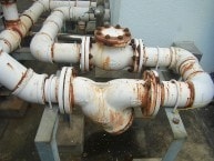 冷却水チャッキ ストレーナー取替前