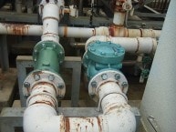 冷却水チャッキ ストレーナー取替後